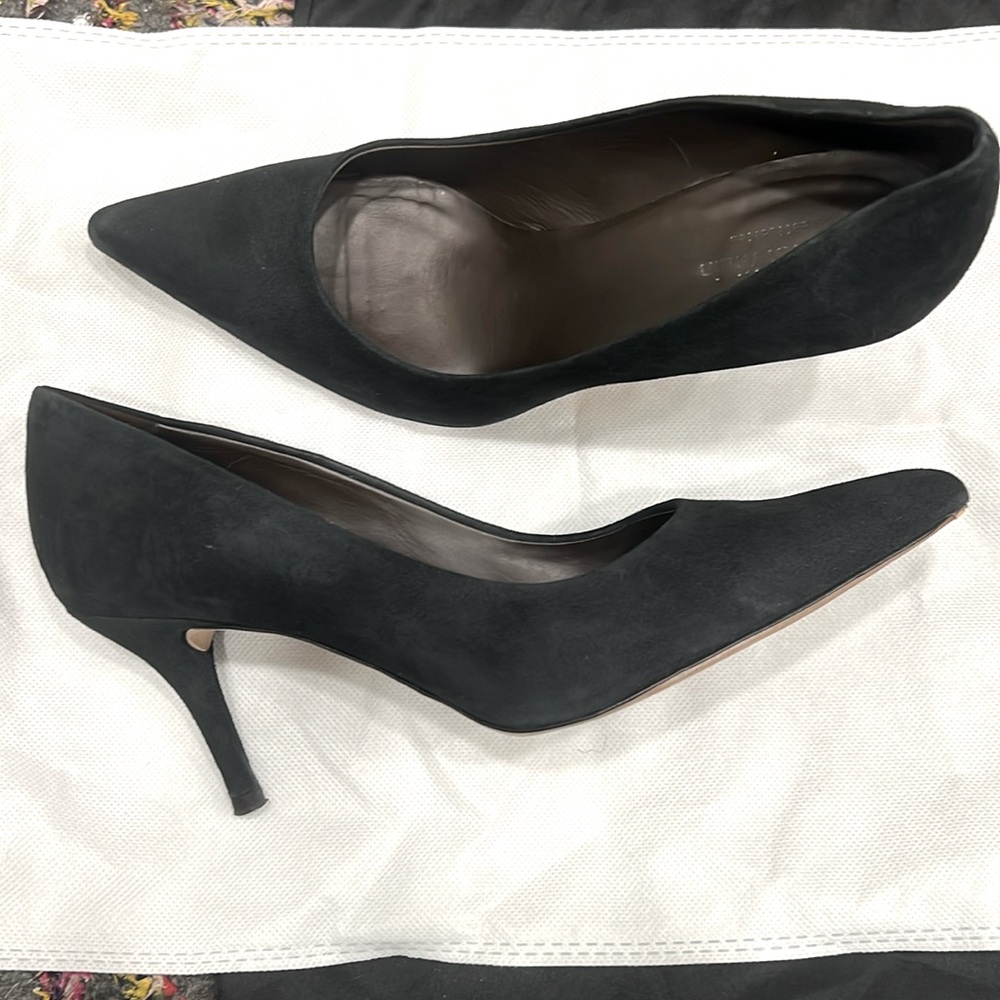 Calvin Klein Collection black suede US 8